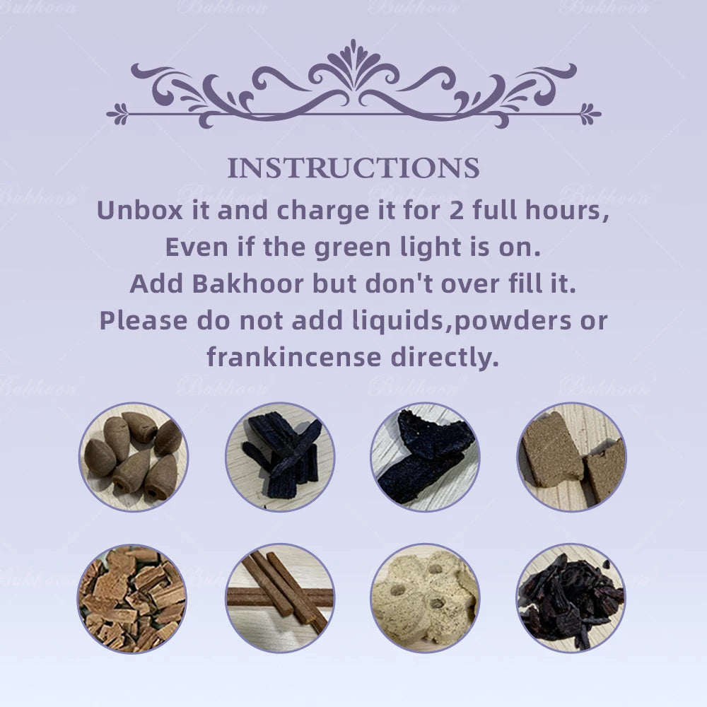 Mini Portable  Electric Burner Bakhoor Oud  USB Bakhoor