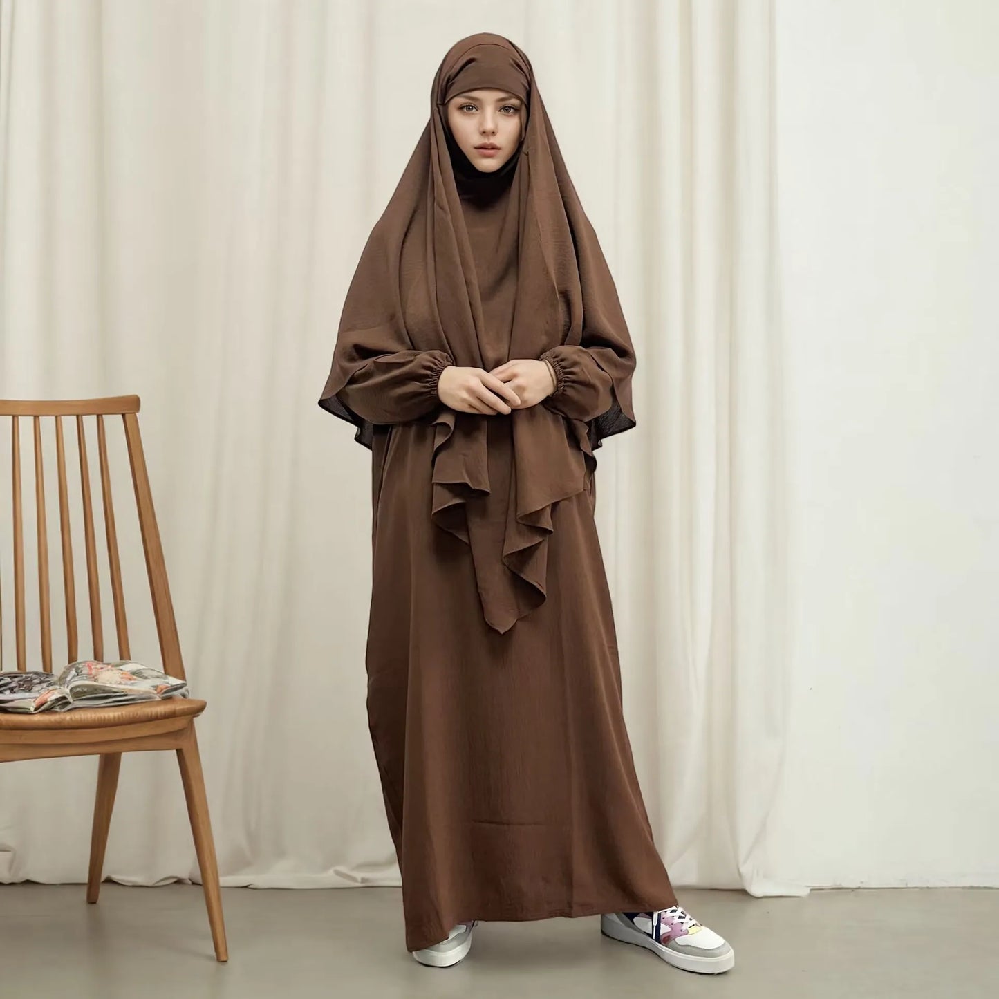 Khimar Women 2 Piece Prayer Set Dress